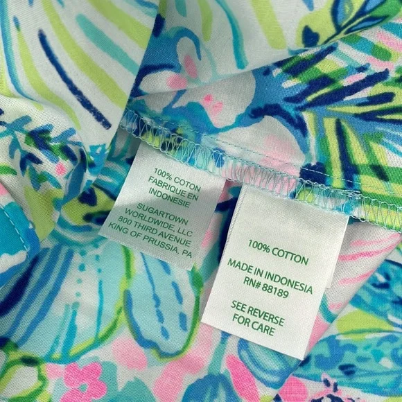 Lilly Pulitzer PJ Woven Top Lilly’s House - Size XS - Picture 9 of 13